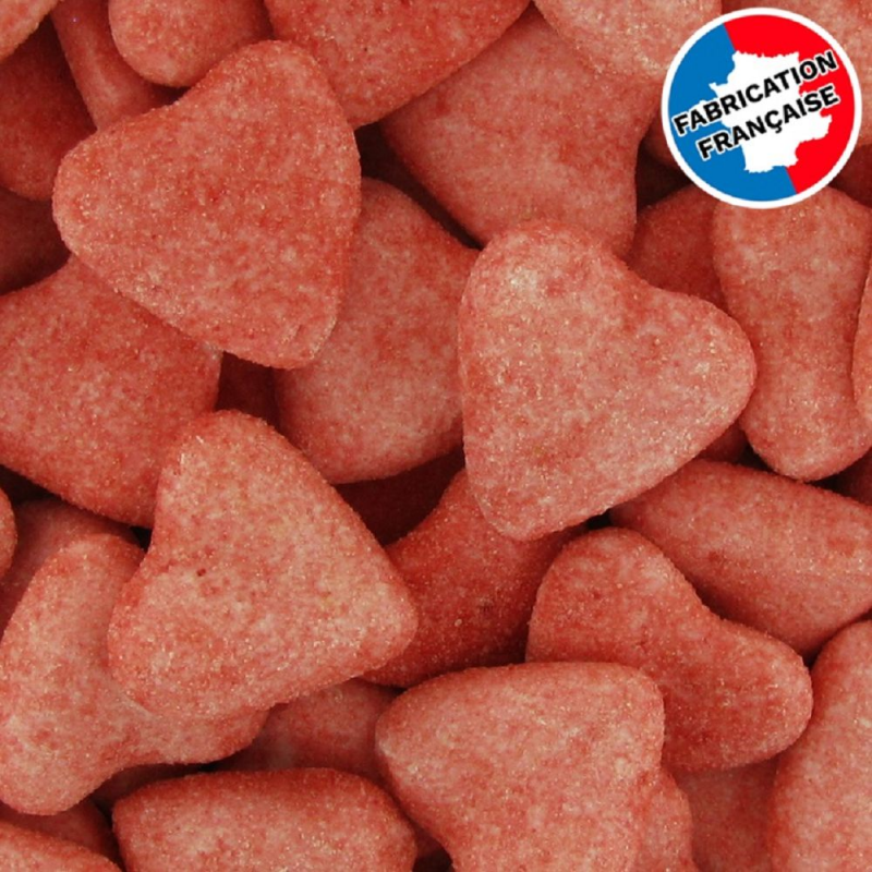 COEUR FOURRE FRAISE